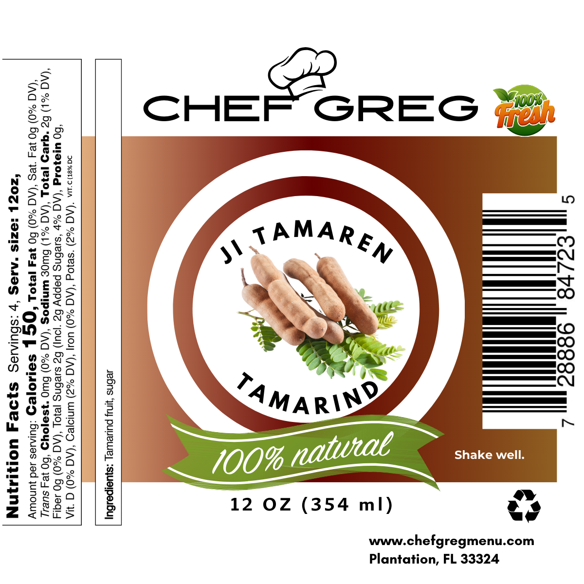 Ji Tamaren-Tamarind Juice 12oz (Set of 3)